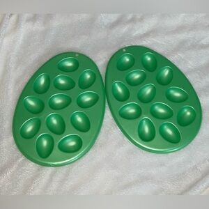 ✨ Green Plastic Egg Trays